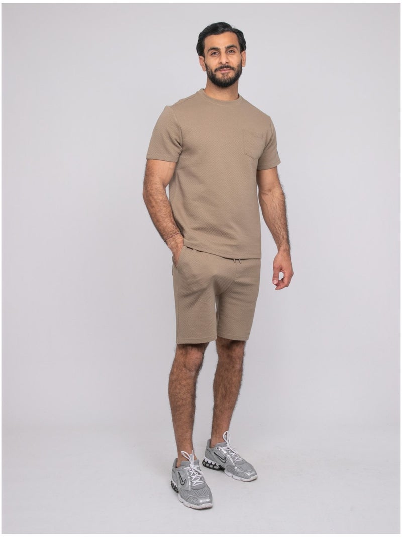 T-shirt manches courtes NITRETIS Beige - Kiabi