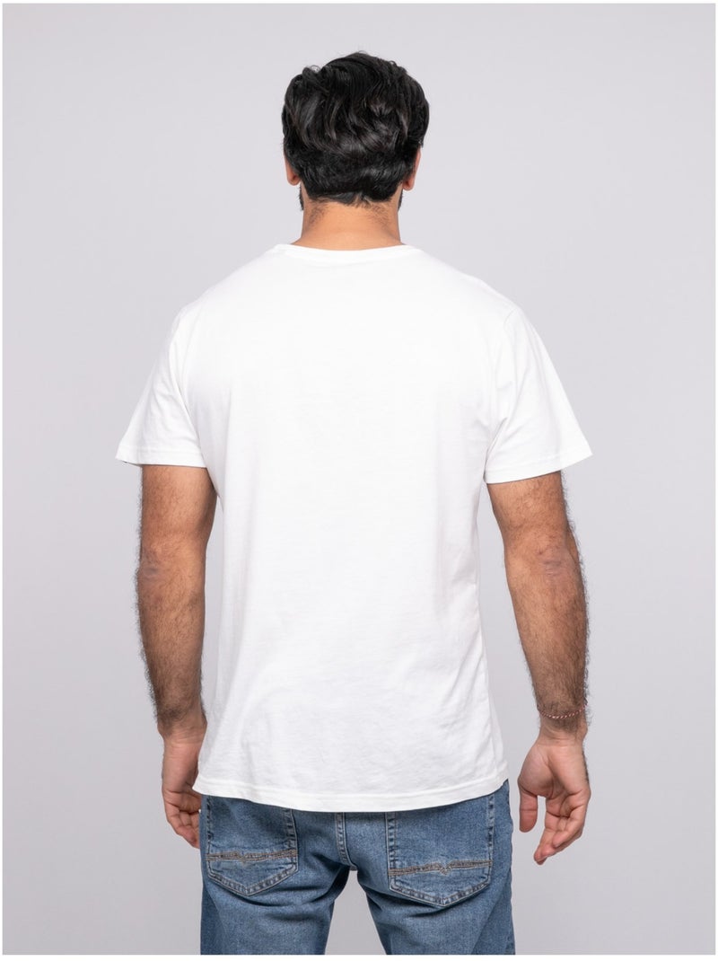 T-shirt manches courtes NOMOTOU Ecru - Kiabi