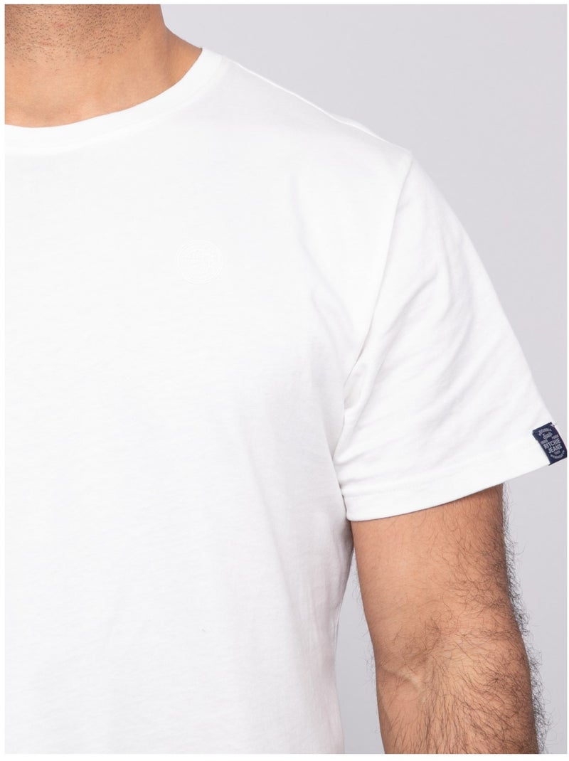 T-shirt manches courtes NOMOTOU Ecru - Kiabi
