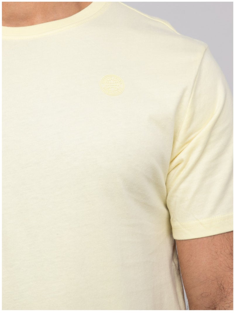 T-shirt manches courtes NOMOTOU Jaune - Kiabi