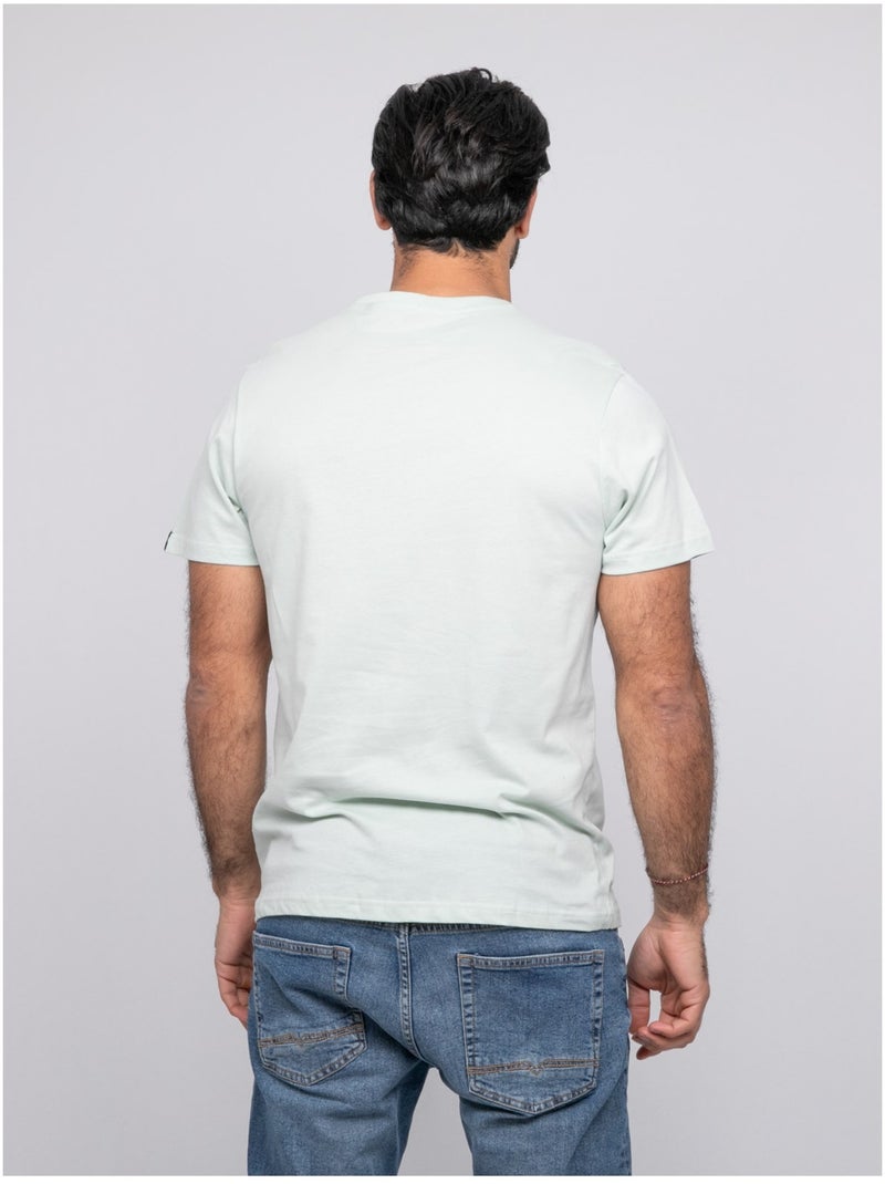T-shirt manches courtes NOMOTOU Vert pistache - Kiabi