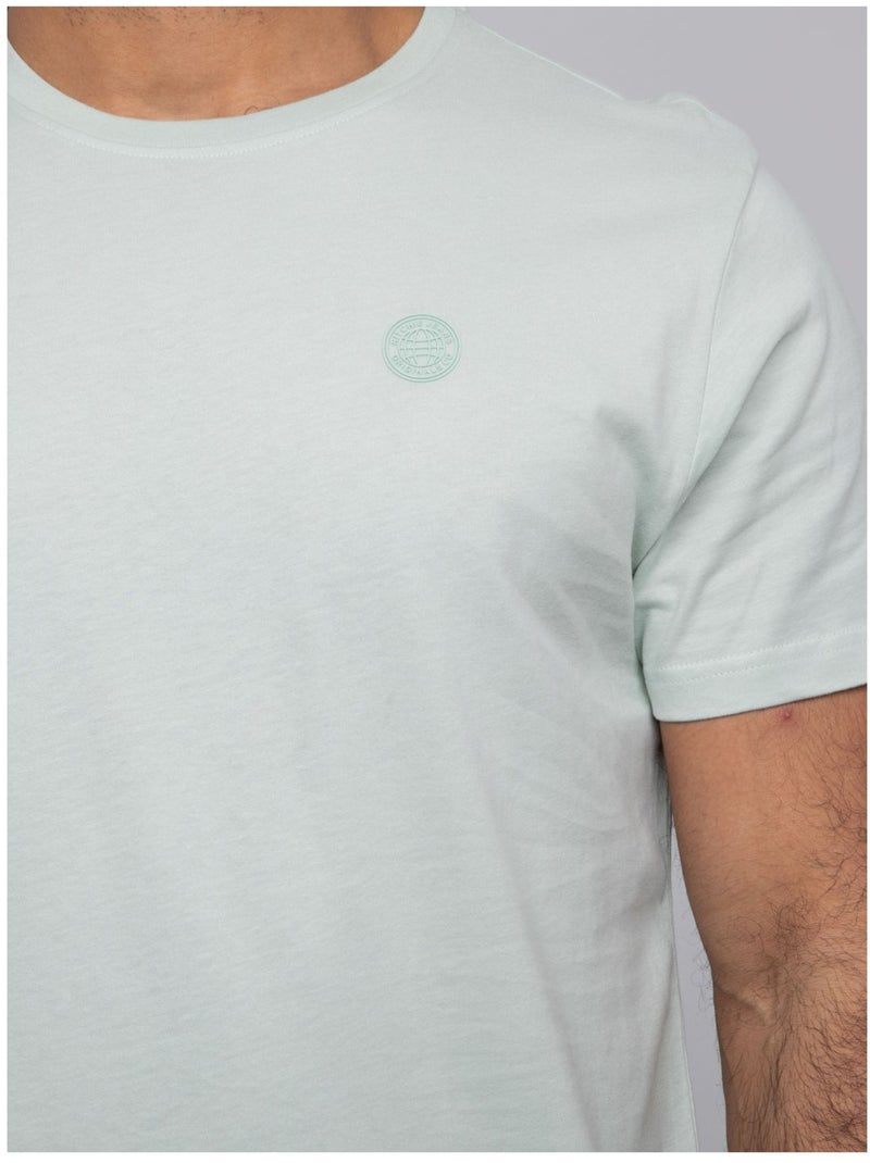 T-shirt manches courtes NOMOTOU Vert pistache - Kiabi