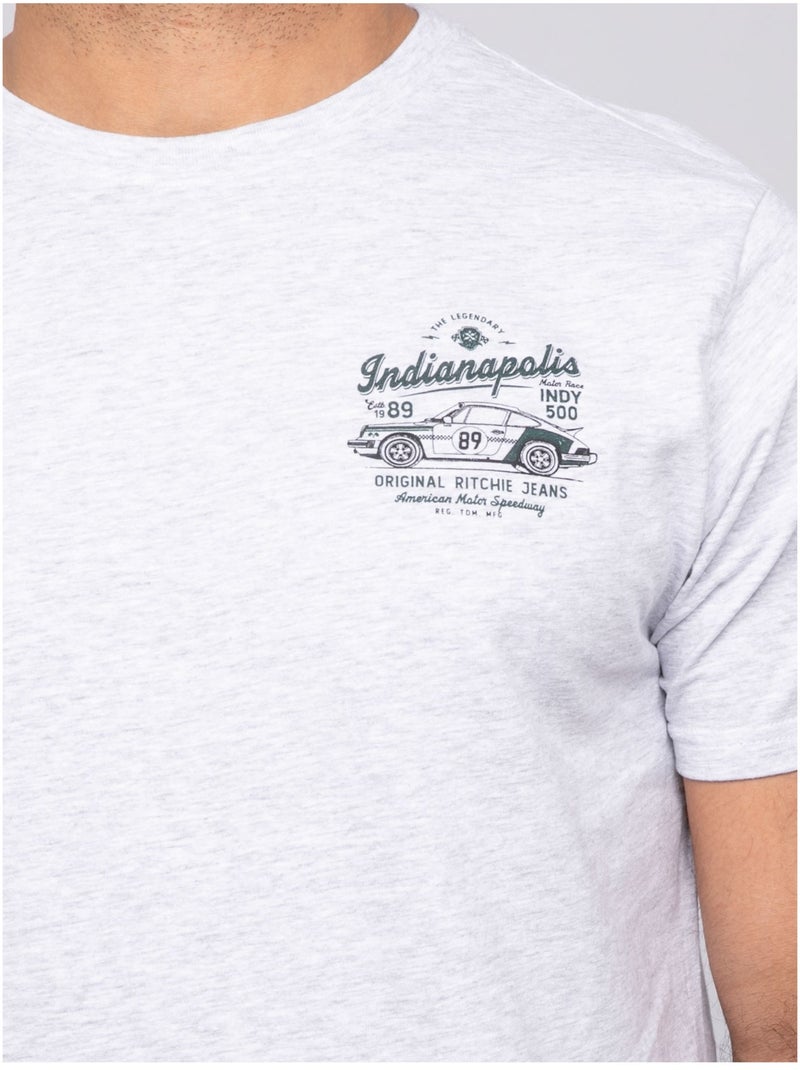 T-shirt manches courtes NORUTEXO Ecru - Kiabi
