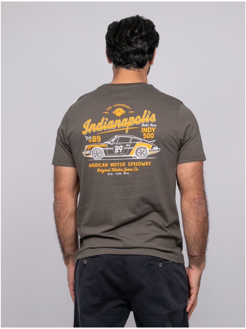 T-shirt manches courtes NORUTEXO Kaki - Kiabi