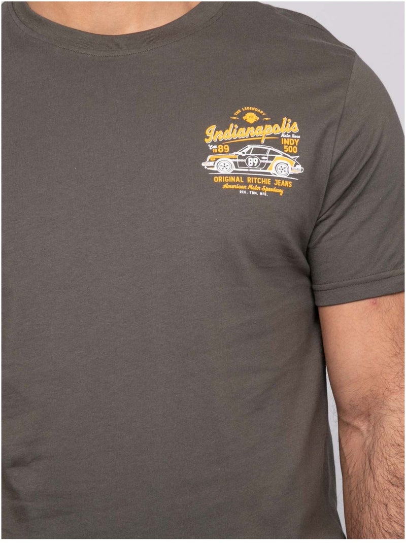 T-shirt manches courtes NORUTEXO Kaki - Kiabi