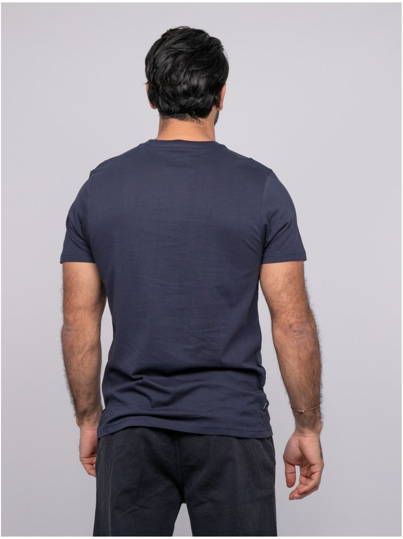 T-shirt manches courtes NOTWIST Bleu marine - Kiabi