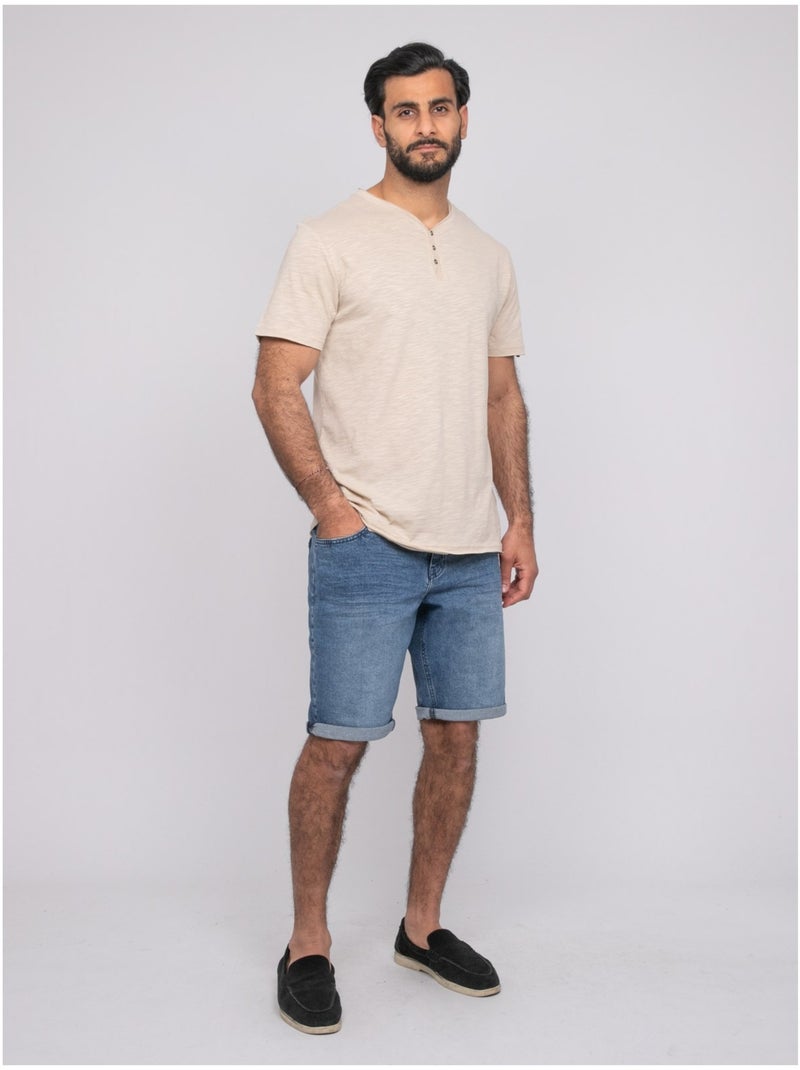 T-shirt manches courtes NOUTIPEX Beige - Kiabi