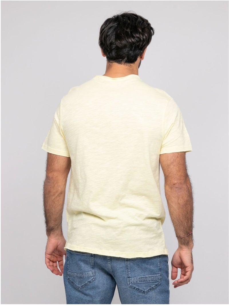 T-shirt manches courtes NOUTIPEX Jaune - Kiabi