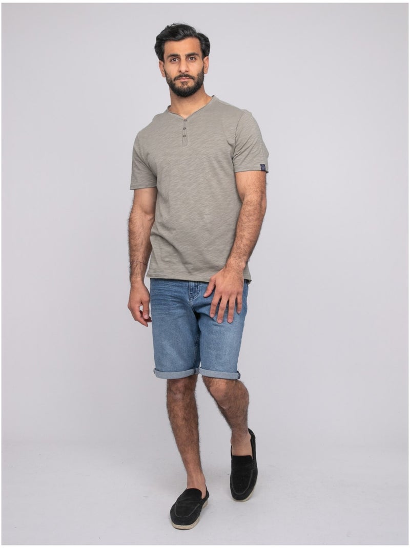 T-shirt manches courtes NOUTIPEX Kaki - Kiabi