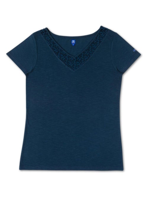 T-shirt manches courtes orange Garçon - Terre de Marins - Kiabi