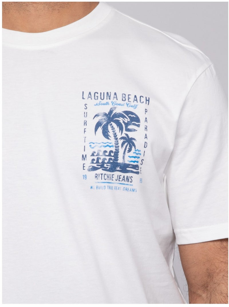 T-shirt manches courtes oversize NURBOLO Ecru - Kiabi