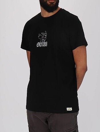 T-shirt manches courtes Pokémon Evoli imprimé dos évolutions prismatiques - 100% Coton