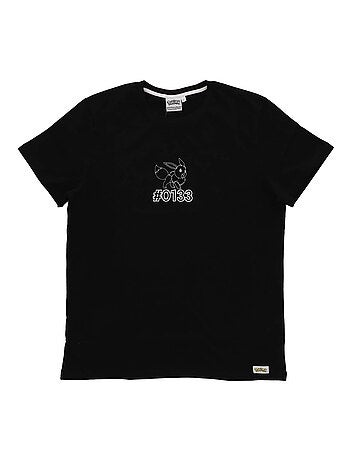 T-shirt manches courtes Pokémon Evoli imprimé dos évolutions prismatiques - 100% Coton