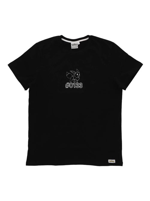 T-shirt manches courtes Pokémon Evoli imprimé dos évolutions prismatiques - 100% Coton - Kiabi