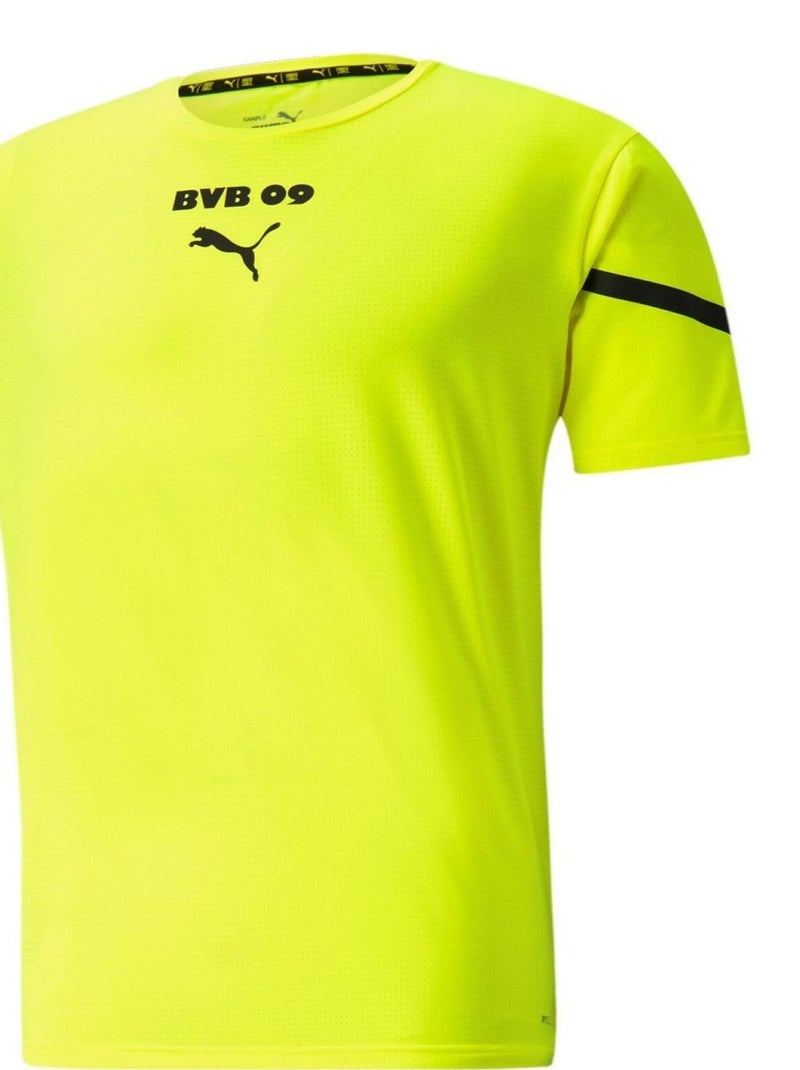 T-shirt manches courtes 'Puma' 'BVB Prematch Jersey' Jaune - Kiabi