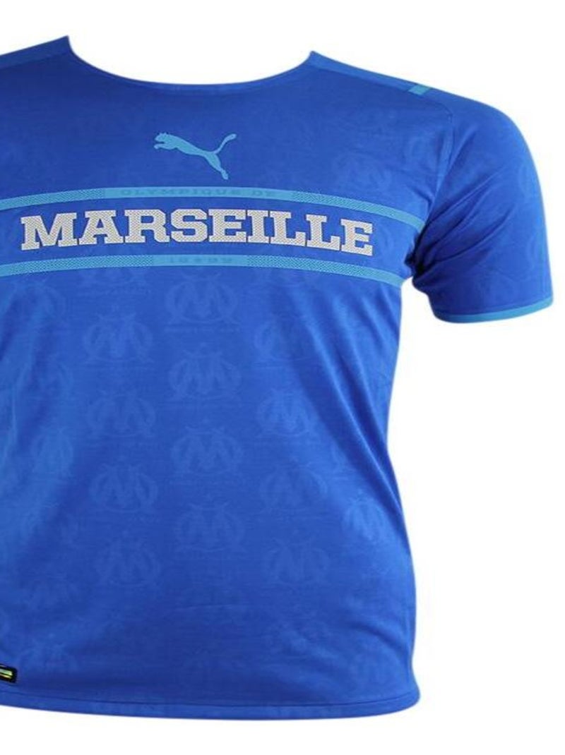 T-shirt manches courtes 'Puma' 'OM 3RD Shirt Pro' Bleu - Kiabi