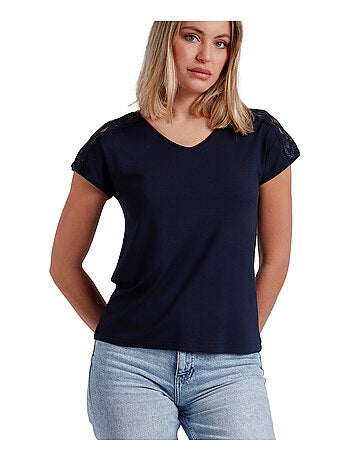 T-shirt manches courtes Puntilla Hombro