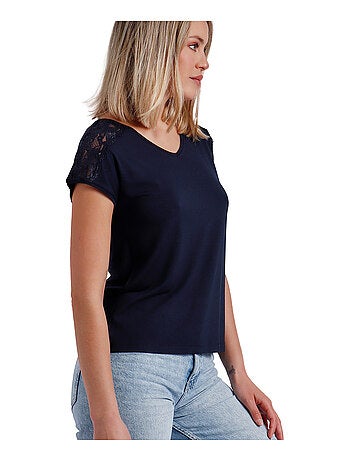 T-shirt manches courtes Puntilla Hombro