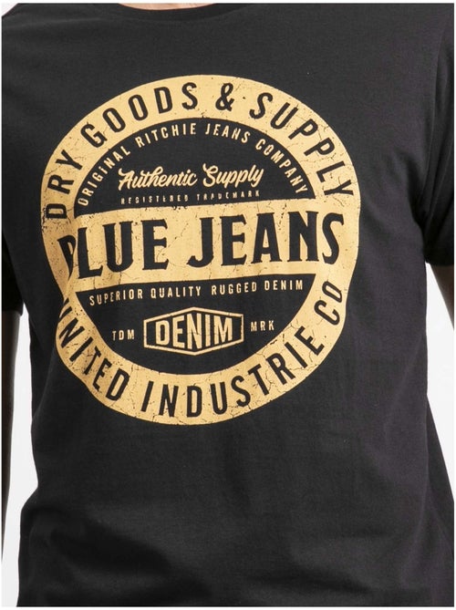 T-shirt manches courtes pur coton JAMONIX - Kiabi