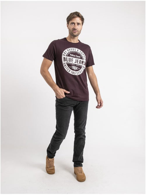 T-shirt manches courtes pur coton JAMONIX - Kiabi