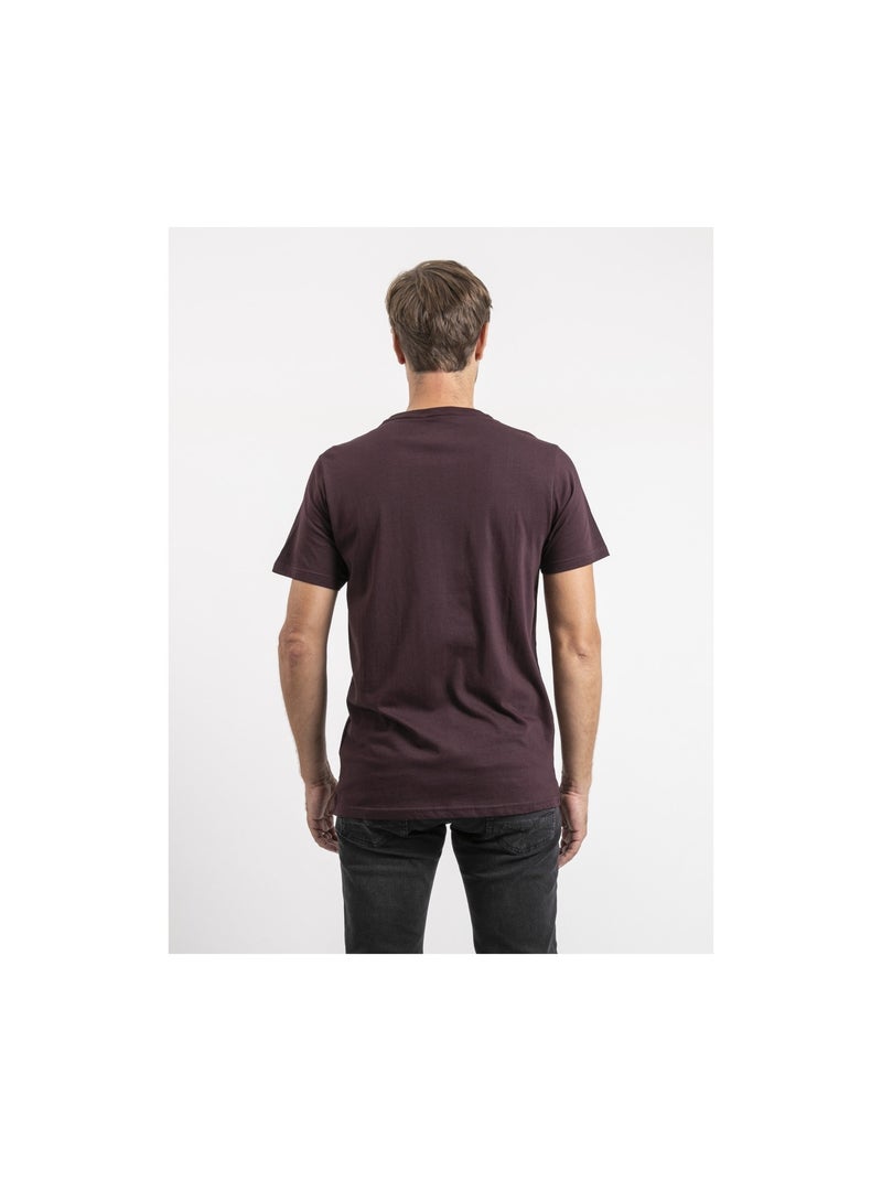 T-shirt manches courtes pur coton JAMONIX Violet - Kiabi