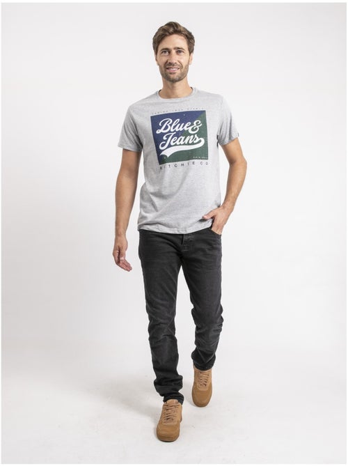 T-shirt manches courtes pur coton JAMULER - Kiabi