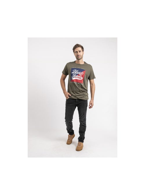 T-shirt manches courtes pur coton JAMULER - Kiabi
