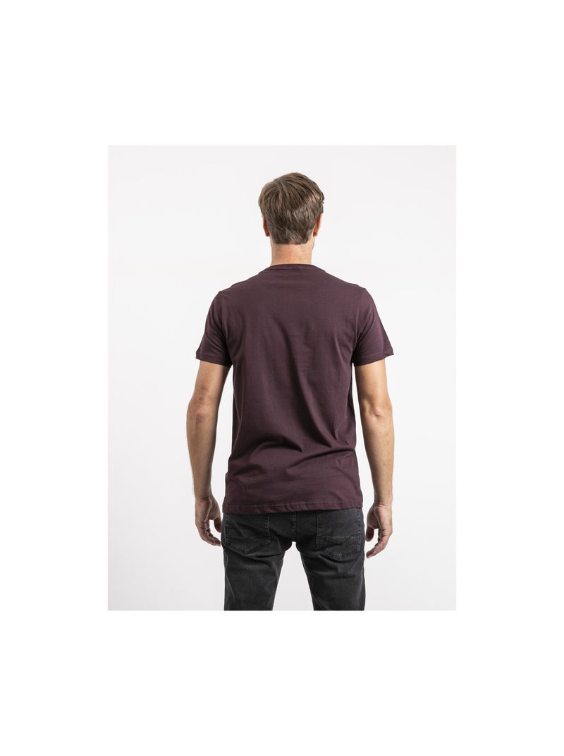 T-shirt manches courtes pur coton JEPASTEL Violet - Kiabi