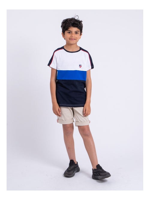 T-shirt manches courtes pur coton NABALIA garçon - Kiabi