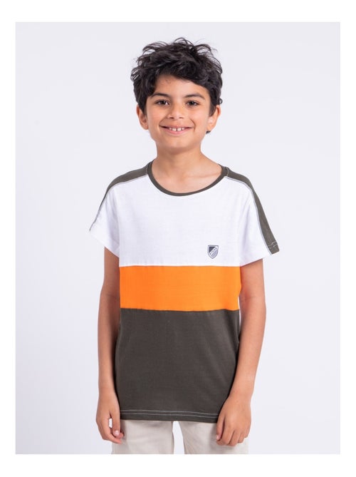 T-shirt manches courtes pur coton NABALIA garçon - Kiabi