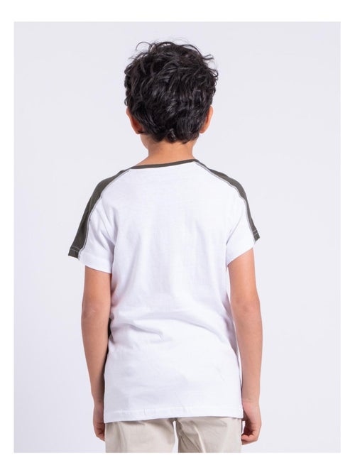 T-shirt manches courtes pur coton NABALIA garçon - Kiabi