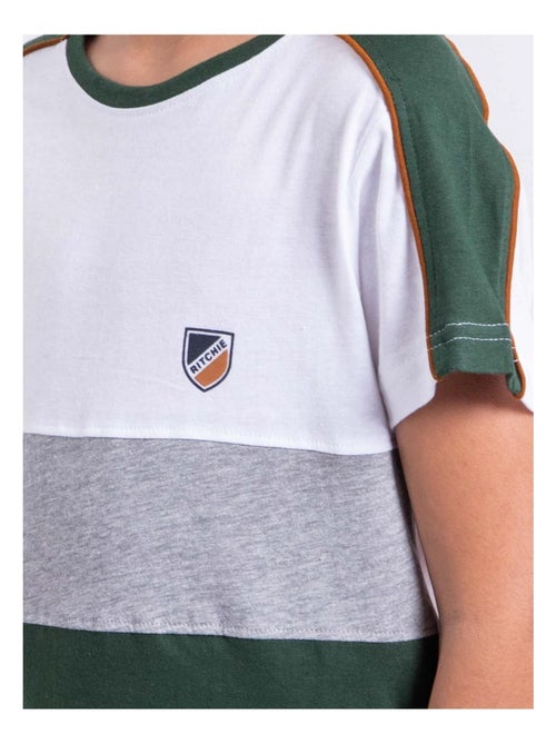 T-shirt manches courtes pur coton NABALIA garçon - Kiabi