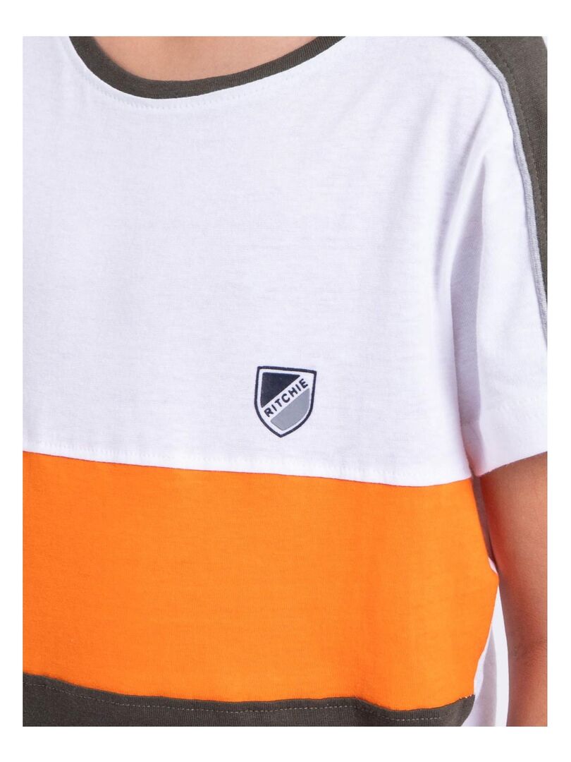 T-shirt em jersey 'Serpente' - CAQUI - Kiabi - 6.00€