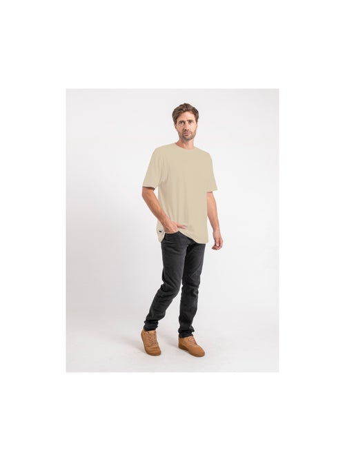 T-shirt manches courtes pur coton oversize JOCITRON - Kiabi