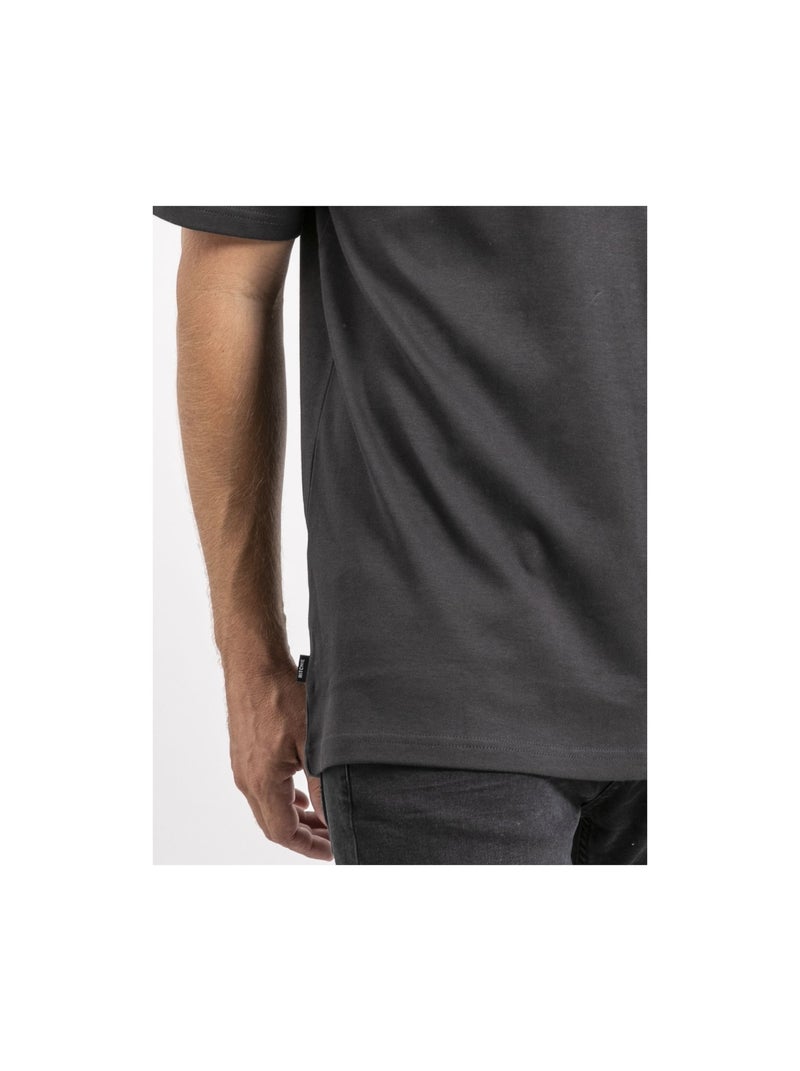 T-shirt manches courtes pur coton oversize JOCITRON Gris - Kiabi
