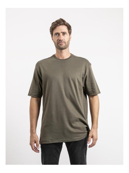 T-shirt manches courtes pur coton oversize JOCITRON - Kiabi