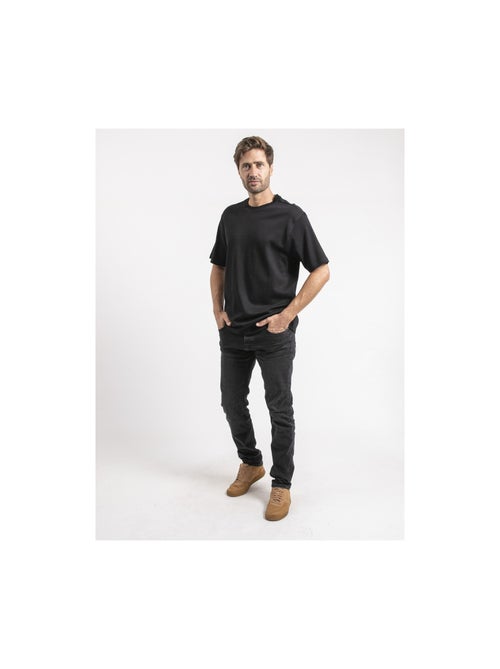 T-shirt manches courtes pur coton oversize JOCITRON - Kiabi