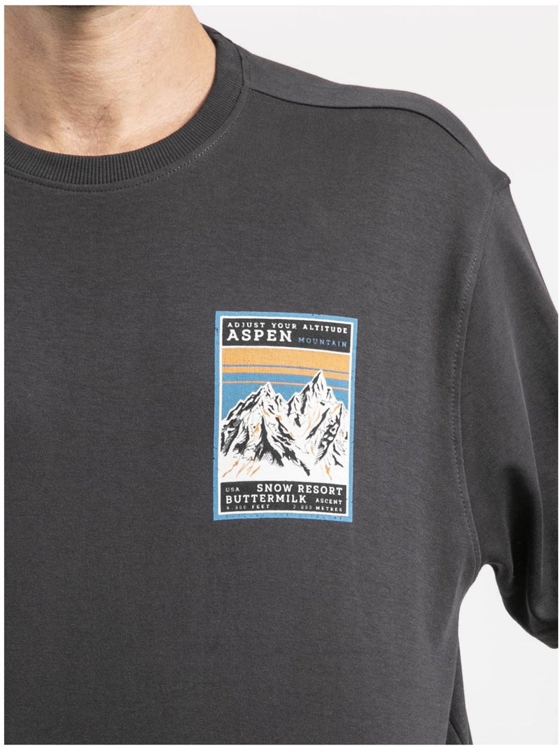 T-shirt manches courtes pur coton oversize JOKAYAK Gris - Kiabi