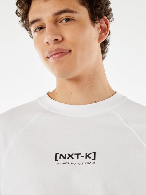 T-shirt manches courtes raglan imprimé - Kiabi T-shirt manches courtes raglan imprimé - Kiabi