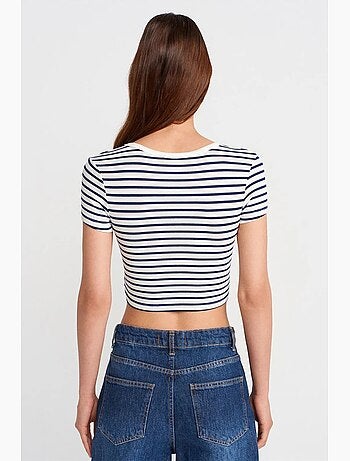 T-shirt manches courtes rayé dilvin