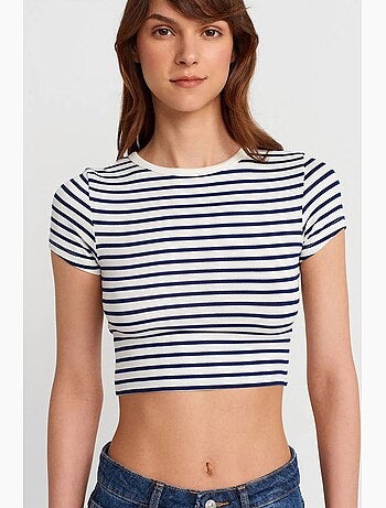 T-shirt manches courtes rayé dilvin