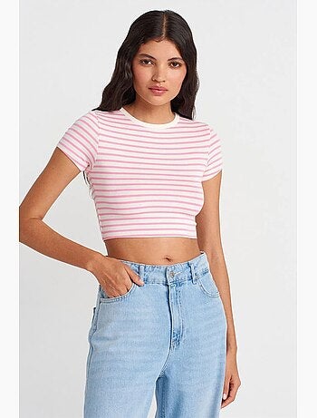 T-shirt manches courtes rayé dilvin