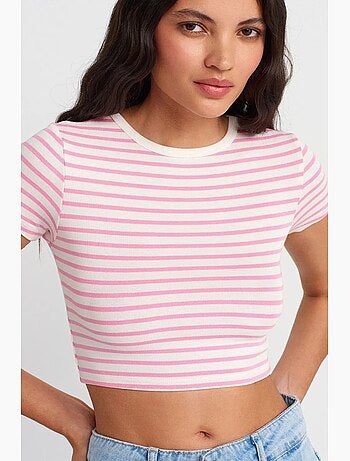 T-shirt manches courtes rayé dilvin
