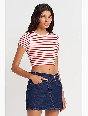T-shirt manches courtes rayé dilvin