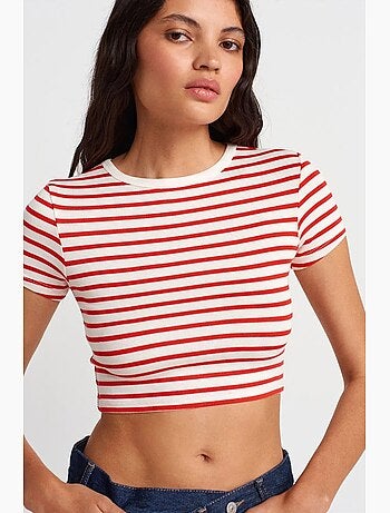 T-shirt manches courtes rayé dilvin