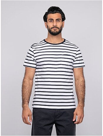 T-shirt manches courtes rayures NAFRO