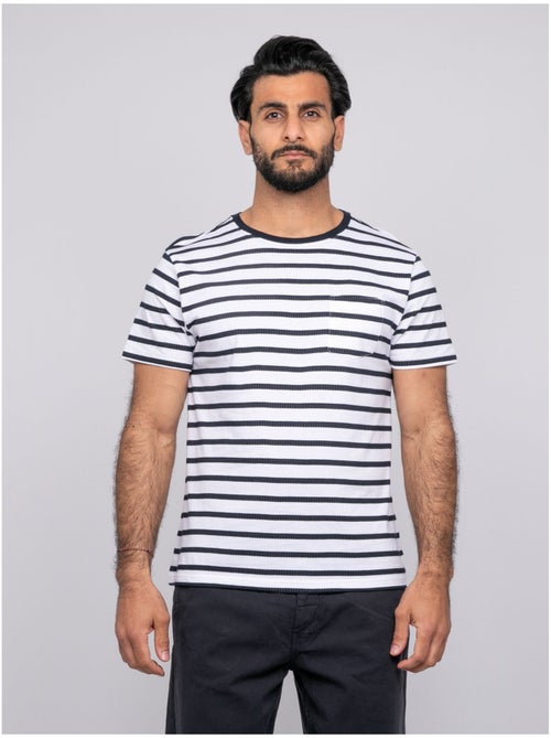 T-shirt manches courtes rayures NAFRO - Kiabi