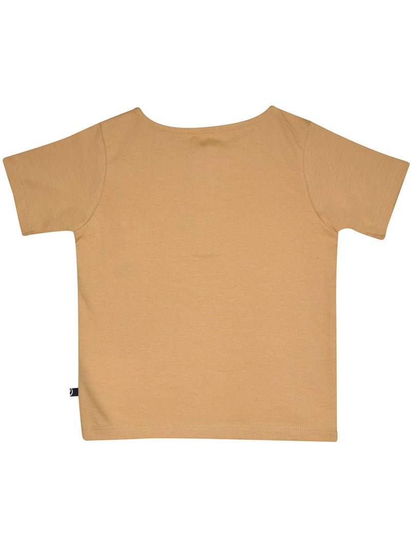 T-shirt manches courtes Rico Beige - Kiabi