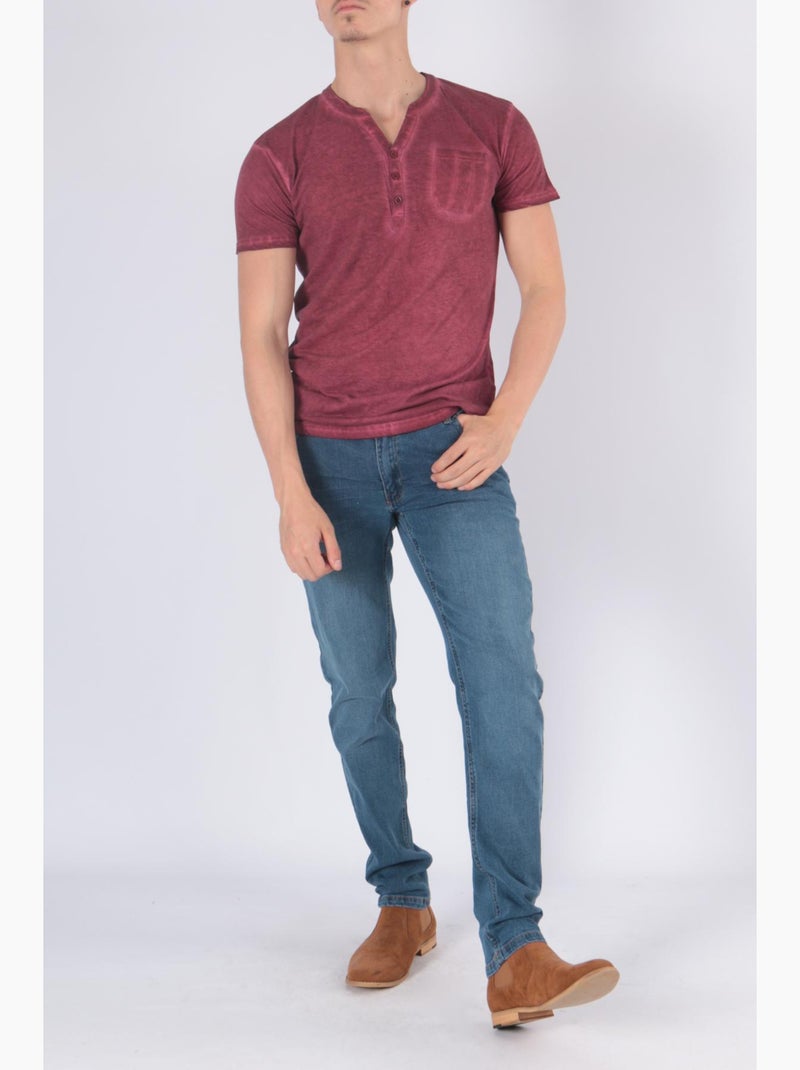 T-shirt manches courtes Rouge - Kiabi