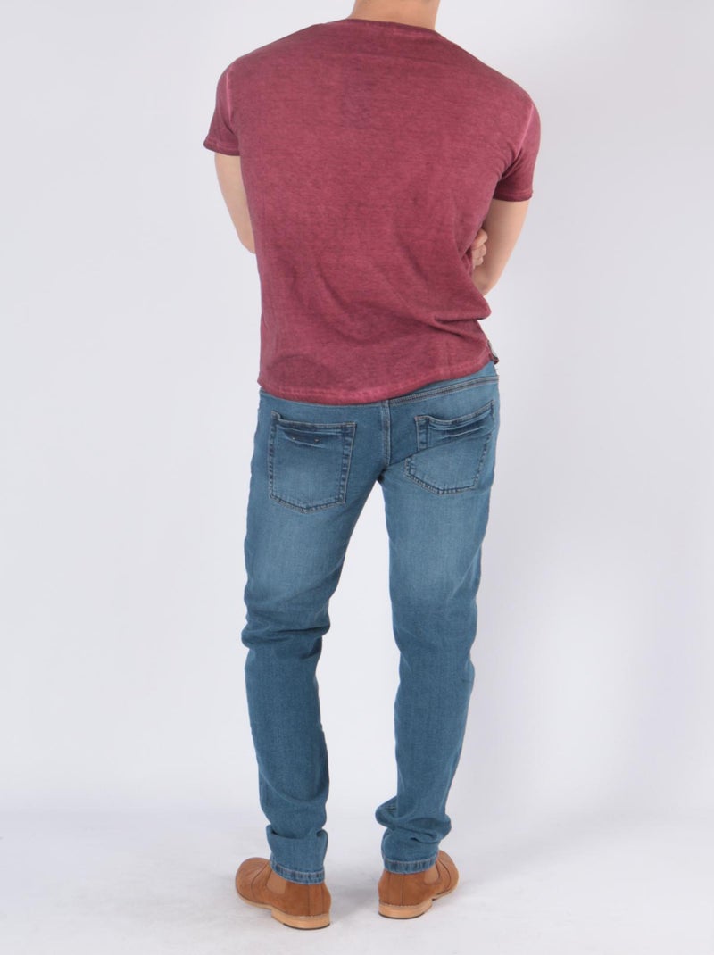 T-shirt manches courtes Rouge - Kiabi